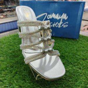 Somaya block heel sandal selver